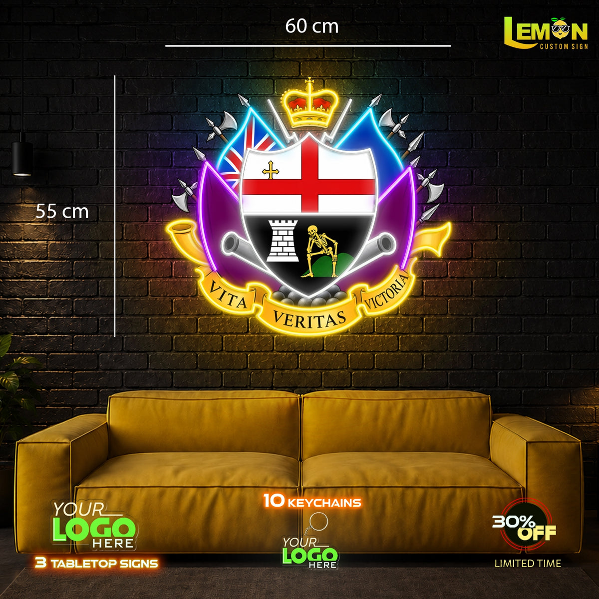 VITA VERITAS VICTORIA | LED NEON SIGN