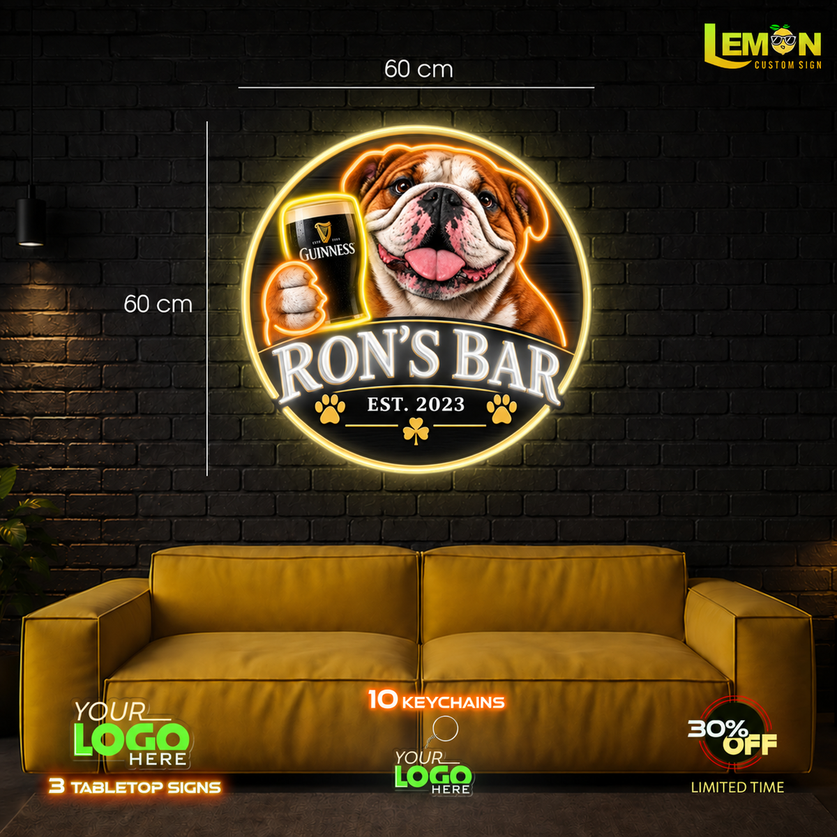 RON'S BAR | LED NEON SIGN