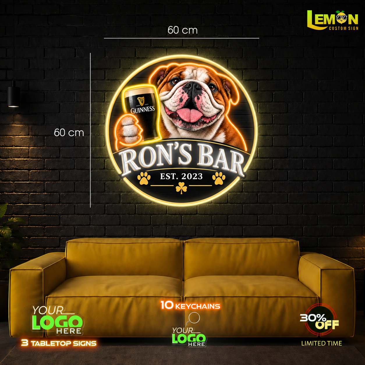 RON'S BAR | LED NEON SIGN