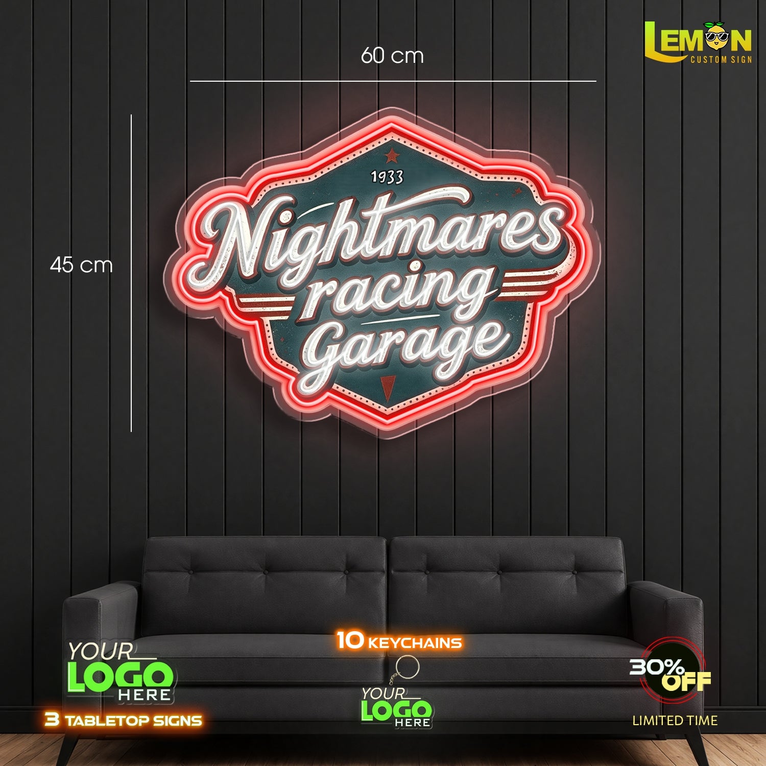 Nightmare Racing Garage| LED NEON SIGN
