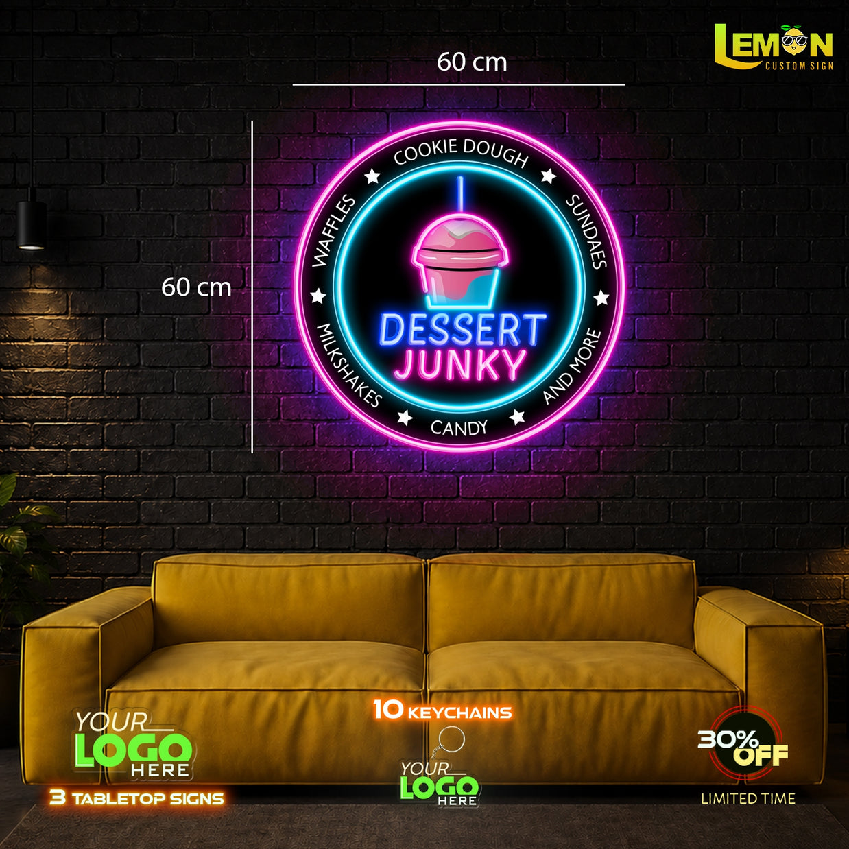 DESSERT JUNKY | LED NEON SIGN