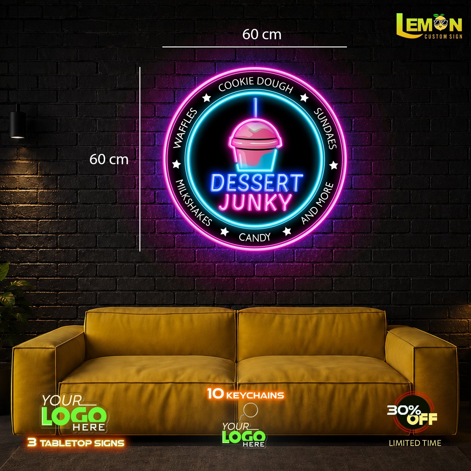 DESSERT JUNKY | LED NEON SIGN