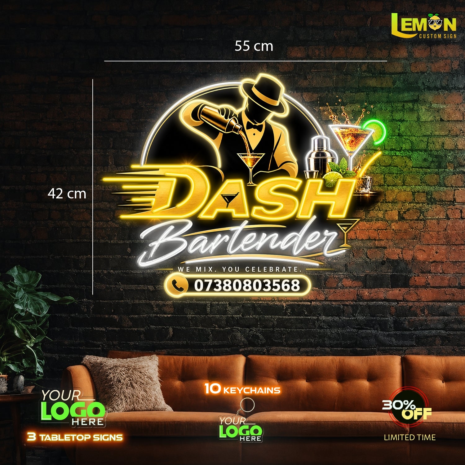 DASH BARTENDER | LED NEON SIGN