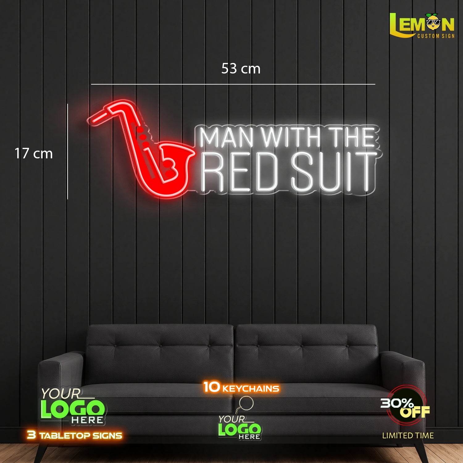 MAN WITH THE RED SUIT | LED NEON SIGN