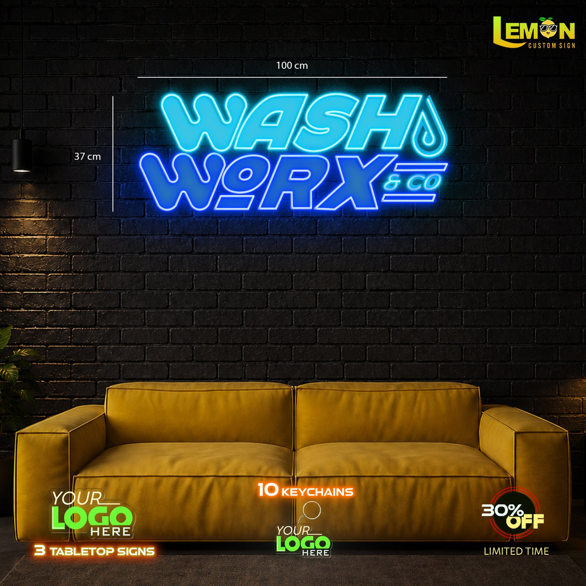 WASH WORK & CO | LED NEON SIGN