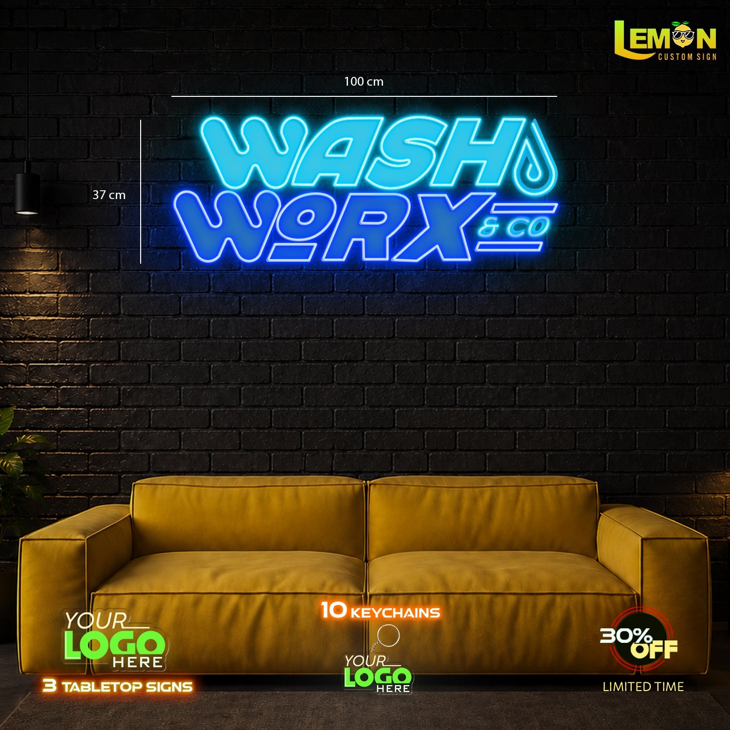 WASH WORK & CO | LED NEON SIGN