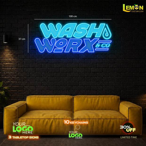 WASH WORK & CO | LED NEON SIGN