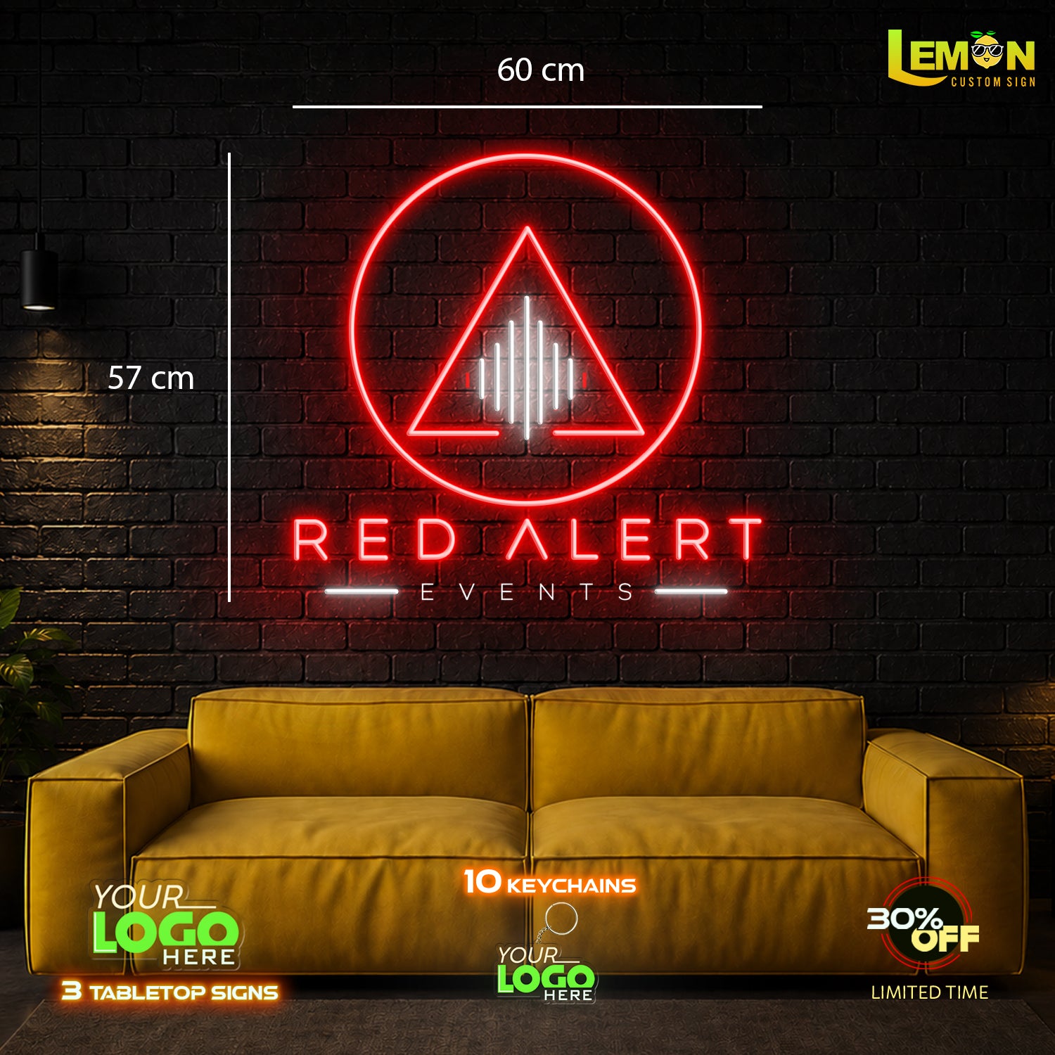 RED ALERT | LED NEON SIGN