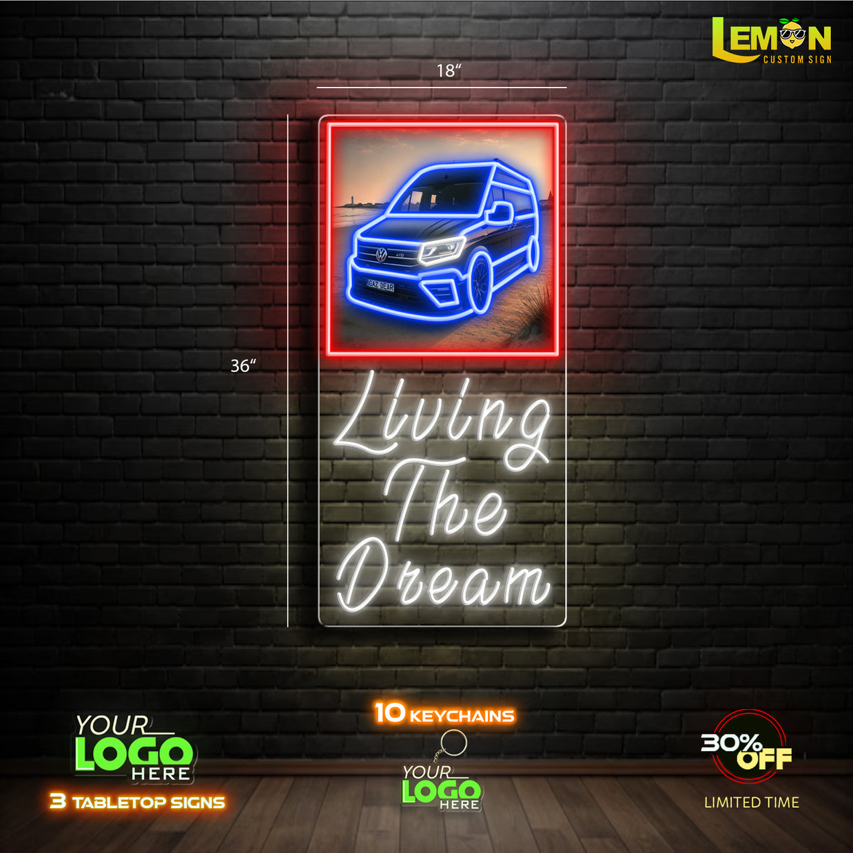 LIVING THE DREAM | LED NEON SIGN