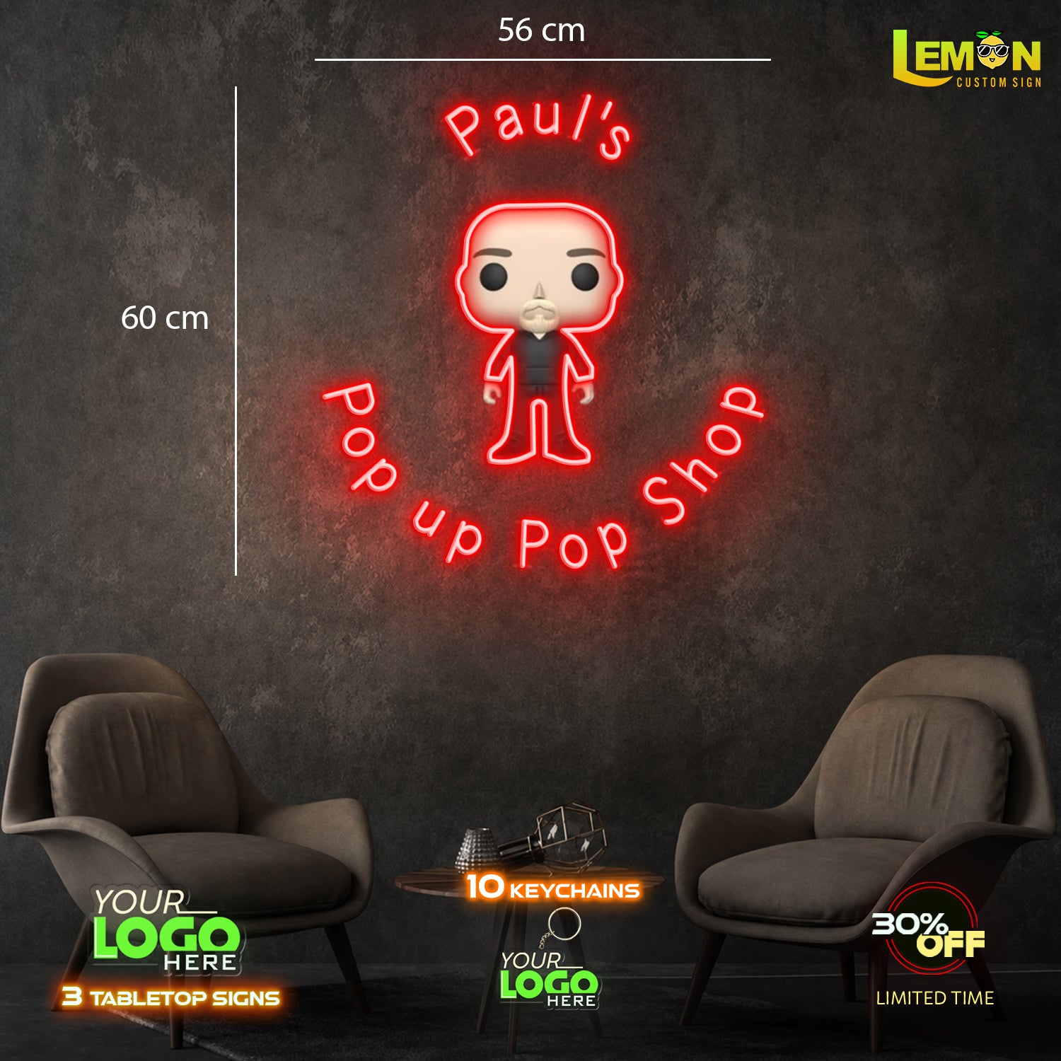 PAUL'S POP UP POP SHOP | LED NEON SIGN