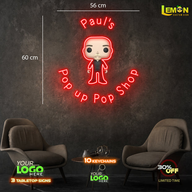 PAUL'S POP UP POP SHOP | LED NEON SIGN