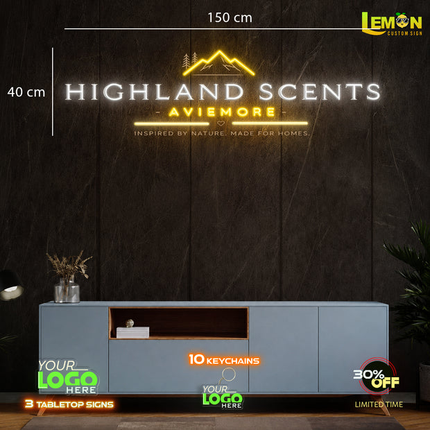 HIGHLAND SCENTS | LED NEON SIGN (WATERPROOF SIGN)