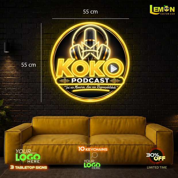 KOKO PODCAST | LED NEON SIGN