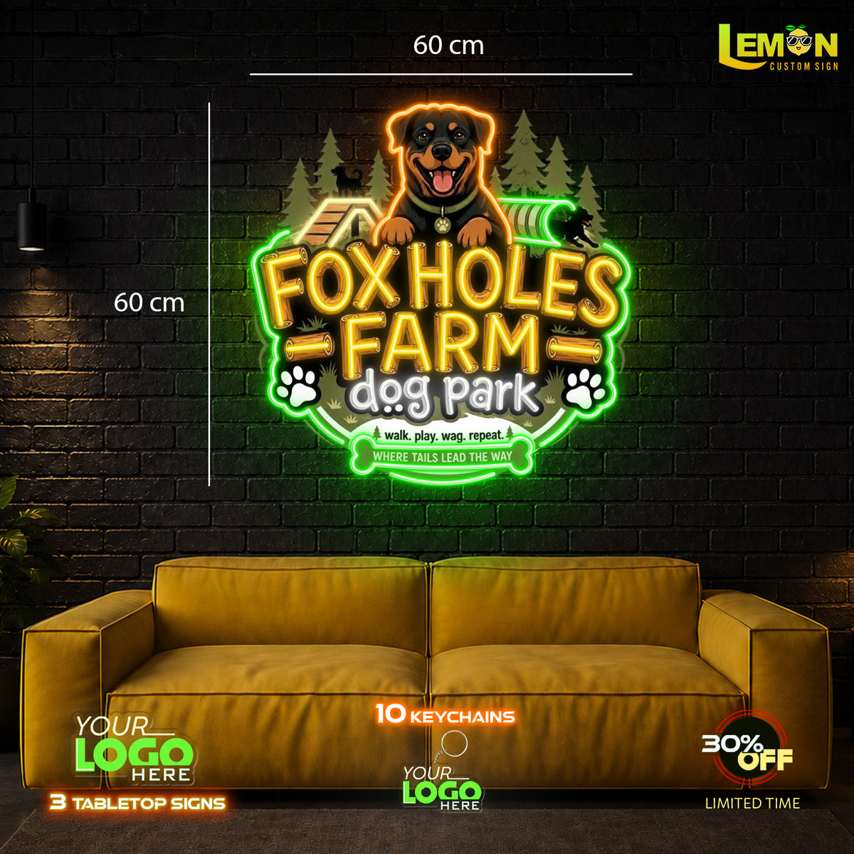 FOX HOLES FARM | LED NEON SIGN