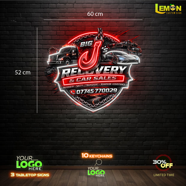 RECOVERY & CAR SALES | LED NEON SIGN