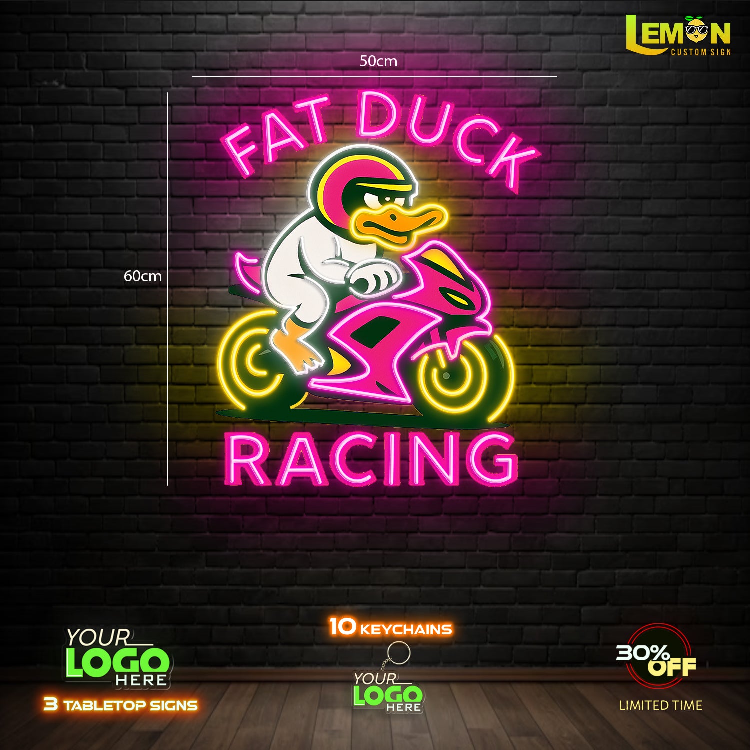FAT DUCK RACING | LED NEON SIGN