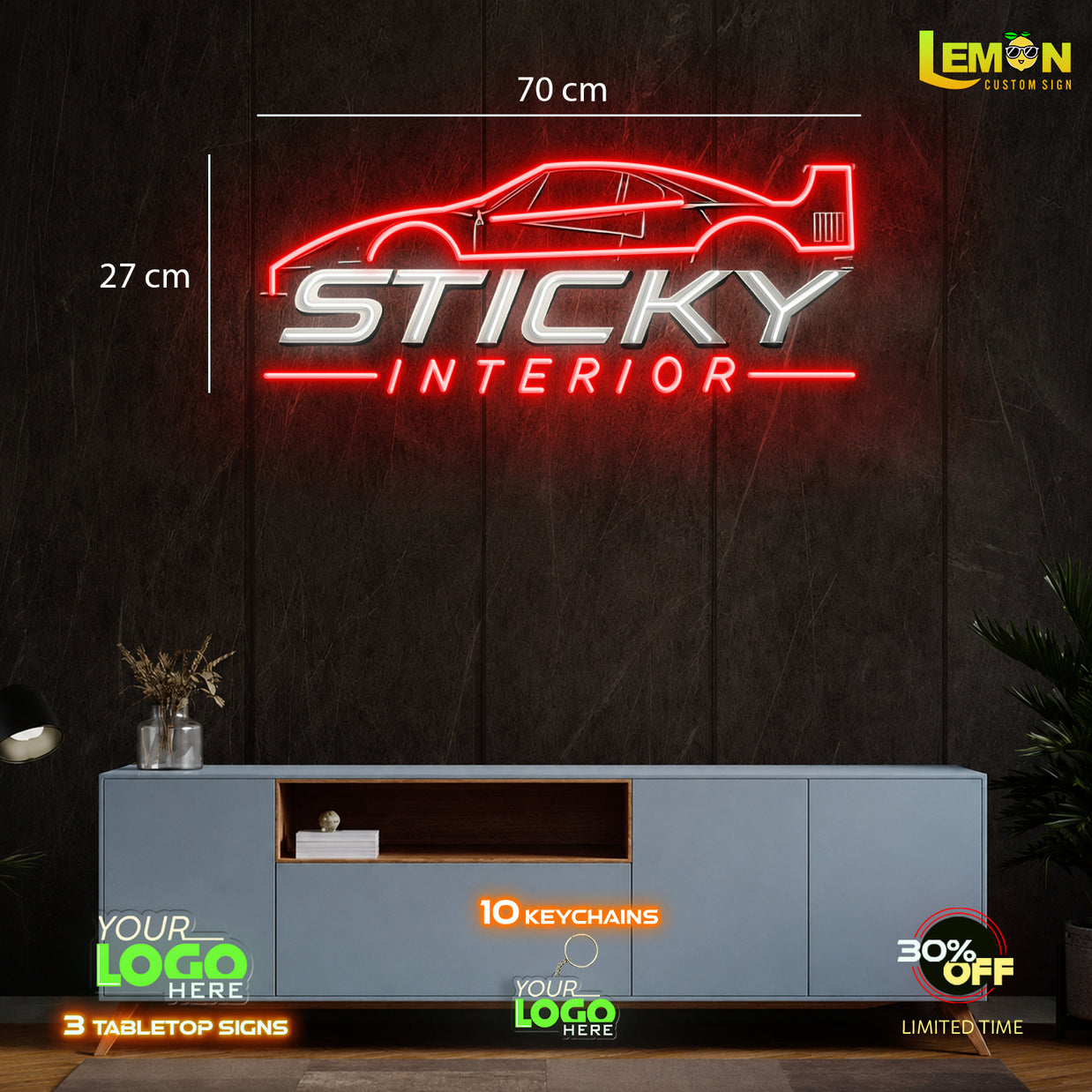 STICKY INTERIOR| LED NEON SIGN