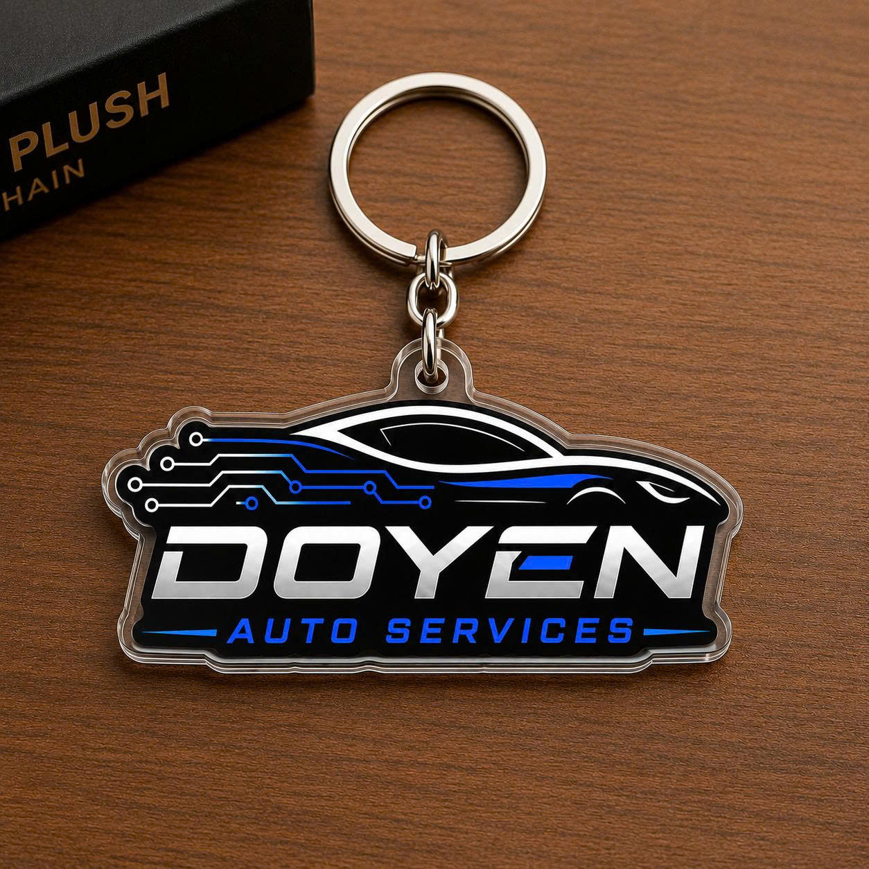 DOYEN AUTO SERVICES SIGN AND 500 KEYCHAINS | LED NEON SIGN